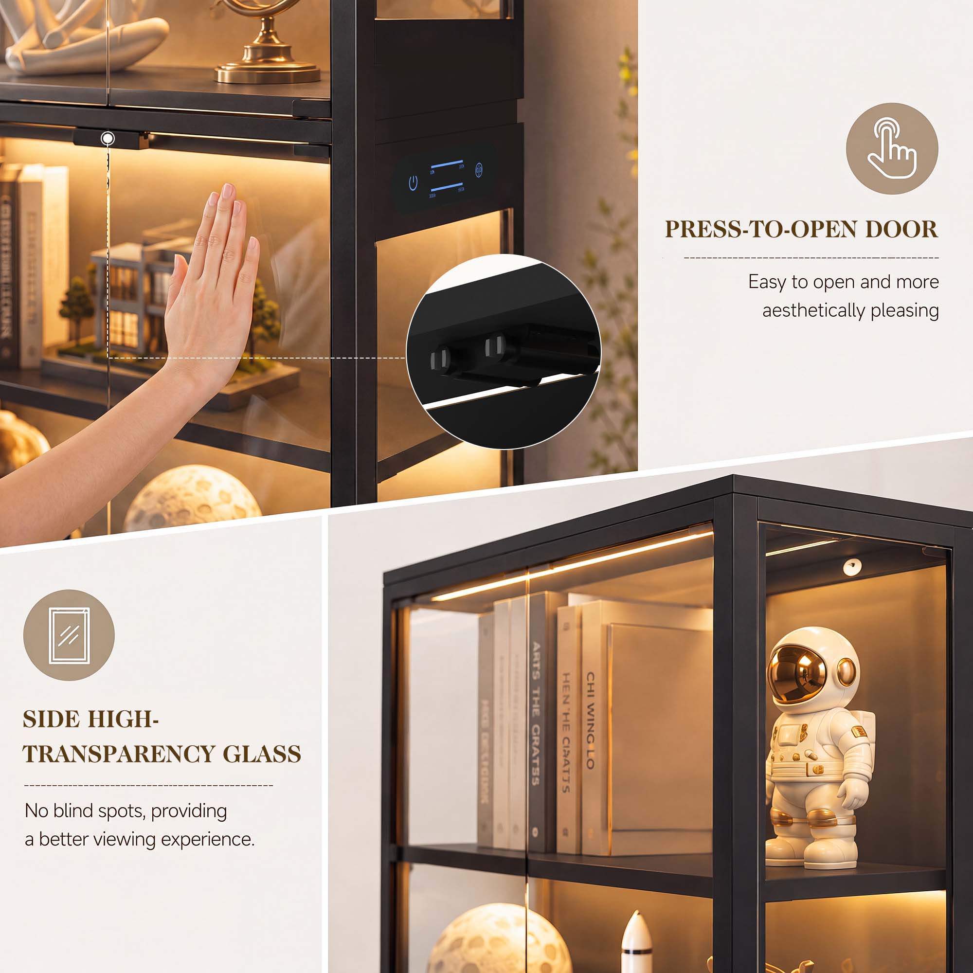 TCGBKAF 5‑Tier Display Cabinet - Bedroom Furniture recension och pris