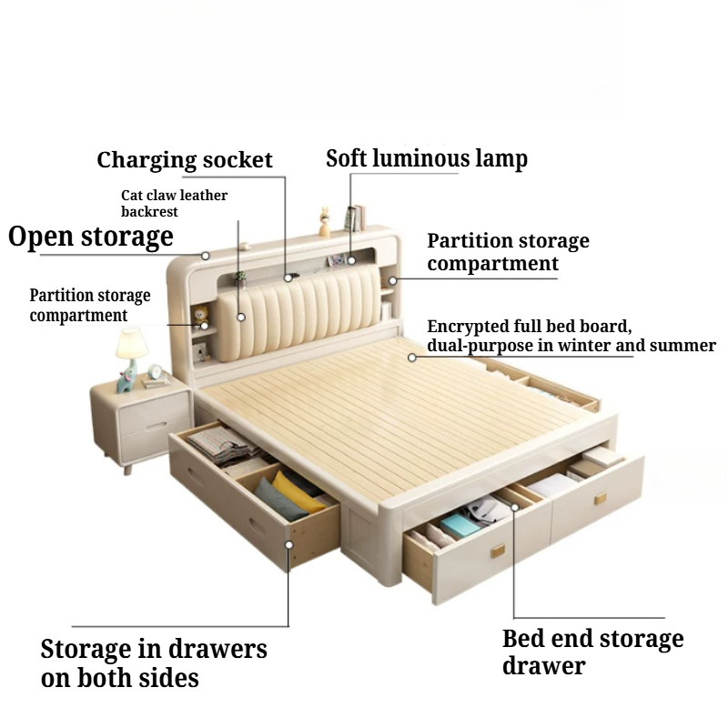 Lift Drawer Storage Single Bed - King Size Bed Frame With Storage Drawers recension och pris