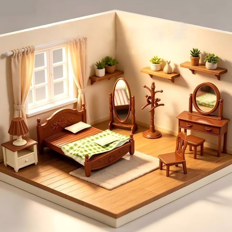 New Doll House Miniature Furni - Bedroom Furniture recension och pris