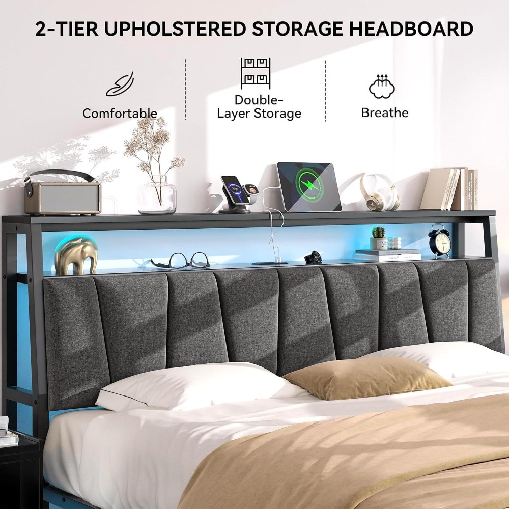 King Size Bed Frame with Stora - King Size Bed Frame With Storage Drawers recension och pris
