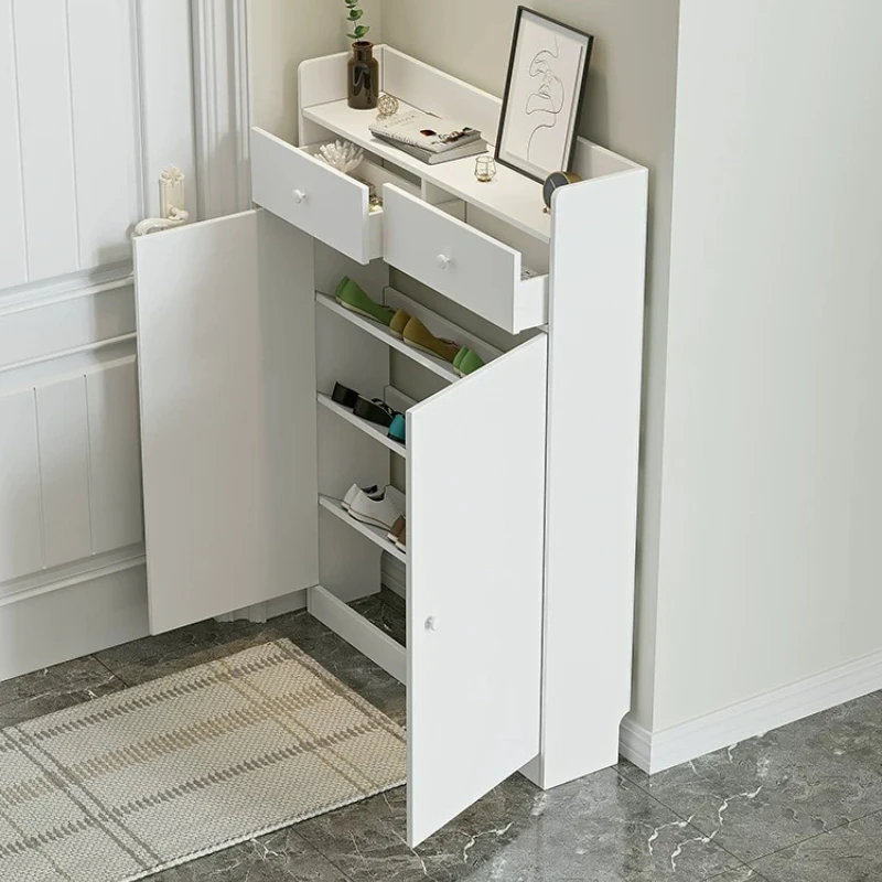 &Slim 20cm Shoe Cabinet Entryw - Shoe Rack Cabinet Narrow Entryway recension och pris