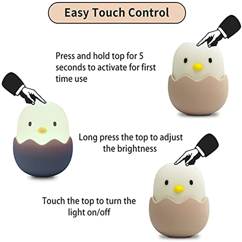 Led Children Touch Night Light - Floating Nightstand With Led Light recension och pris