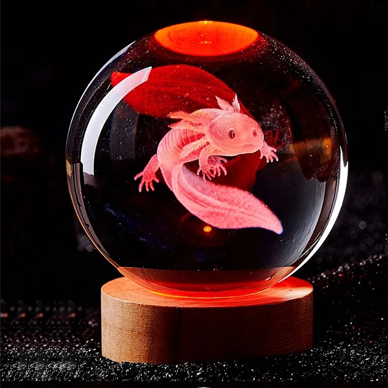 D2 3D Axolotl Lamp Engraved Cr - Floating Nightstand With Led Light recension och pris