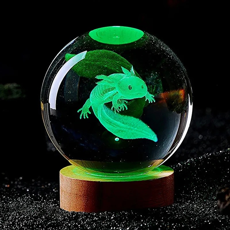 D2 3D Axolotl Lamp Engraved Cr - Floating Nightstand With Led Light recension och pris