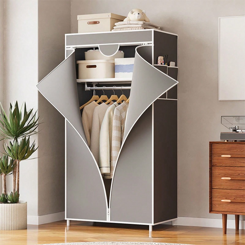 Red/Gray/Blue/Coffee Portable  - Wardrobe Closet Portable Fabric Cover recension och pris