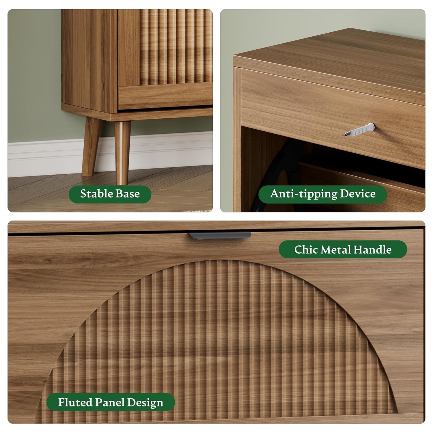 Shoe Cabinet 2 Flip Drawers, 3 - Shoe Rack Cabinet Narrow Entryway recension och pris