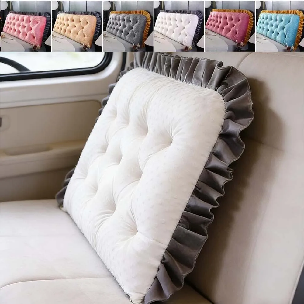 Ruffled Edge Headboard Pillow  - Headboard Cushion Backrest Tatami recension och pris