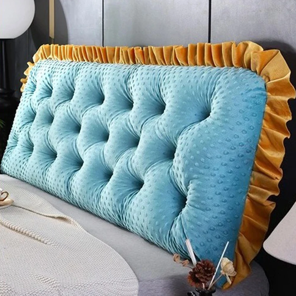 Ruffled Edge Headboard Pillow  - Headboard Cushion Backrest Tatami recension och pris