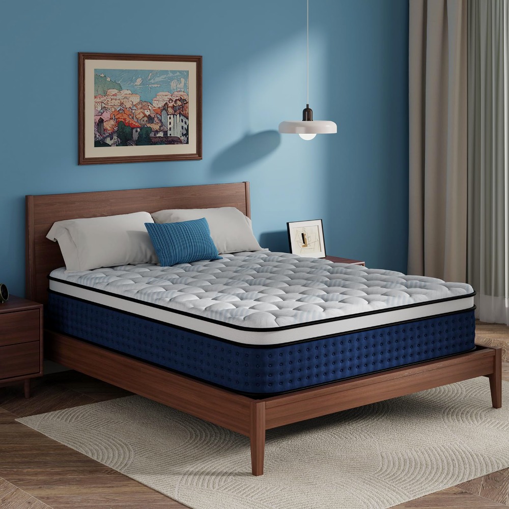 Queen Mattress, 12 Inch Hybrid - Memory Foam Mattress In A Box Queen recension och pris