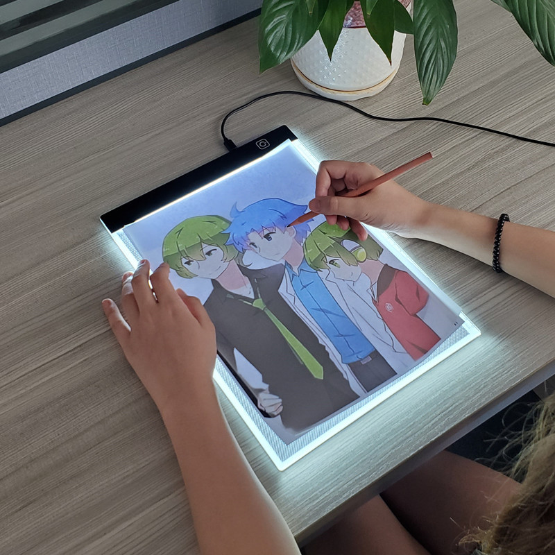 A5 LED Photocopying Table Draw - Floating Nightstand With Led Light recension och pris