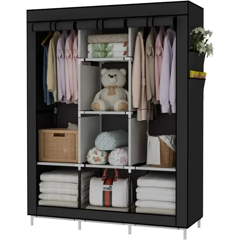 &Portable Wardrobe Closet Clot - Wardrobe Closet Portable Fabric Cover recension och pris